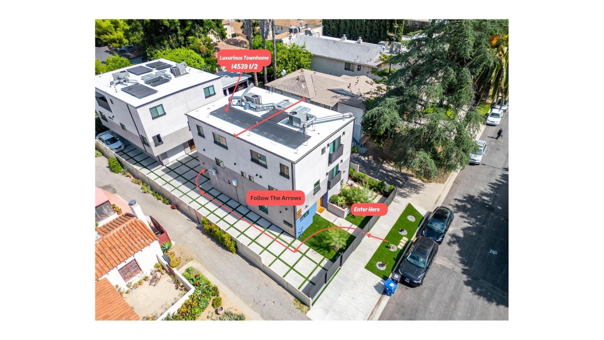 Luxurious Townhome W/3 Master Suites Gated Parking 洛杉矶 外观 照片